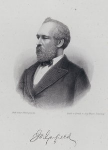James A Garfield, American politician and 20th President of the United States by German School