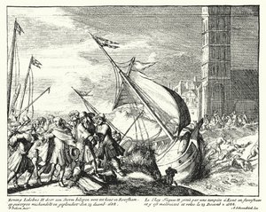 James II of England Captured by Fishermen at Faversham, Kent, While Attempting to Flee to France by German School
