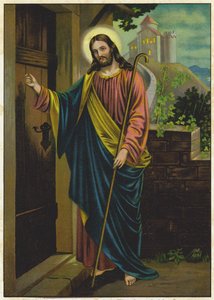 Jesus Knocking on the Door of a House