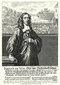 Johan de Witt, Dutch politician (engraving) by German School