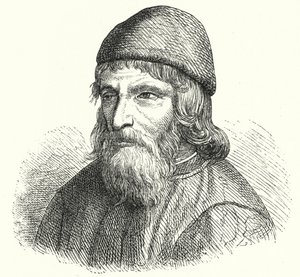 Johannes Trithemius, German Benedictine abbot and polymath (engraving) by German School