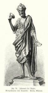 John the Baptist, bronze statue by Donatello by German School