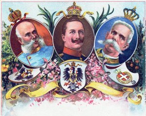 Kaiser Wilhelm II and his allies, 1899 by German School