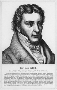 Karl von Rotteck (engraving) by German School