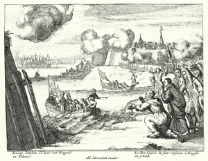 King James II of England Landing at Kinsale, Ireland by German School