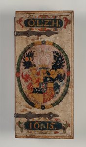 Lid of Crossbow bolts box belonging to Prince Otto von Hesse, 1615