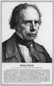 Ludwig Uhland (engraving) by German School