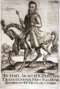 Michael Apafi (1632-90) Prince of Transylvania, illustration from a book on the Ottoman campaigns in Europe, engraved by Paul Furst