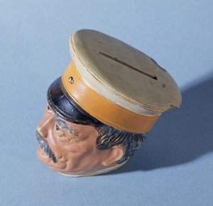 Money-box in the form of the Chancellor Otto von Bismarck by German School