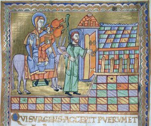The Flight into Egypt, from The Evangeliarium of the Cathedral of Plock by German School