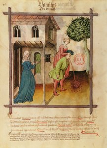 Man Vomiting, from Tacuinum Sanitatis