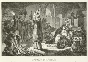 Normans Plundering by German School