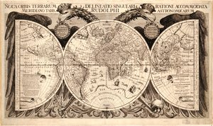 Nova Orbis Terrarum, from "Tabulae Rudolphinae" by Johannes Kepler by German School