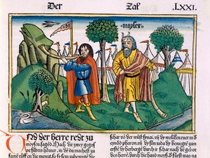 Numbers 2 The camp assignments of the Israelites, from the Nuremberg Bible