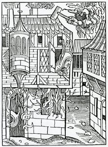 Of bostynge or hauynge confydence in fortune, illustration from Alexander Barclay