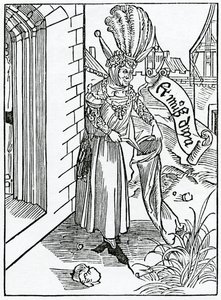 Of the arrogance and pride of rude men of the country, illustration from Alexander Barclay