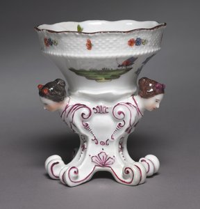 Pair of Salts from the Sulkowsky Service, manufacturer Meissen Porcelain Factory, Germany, 1735-1756 by German School