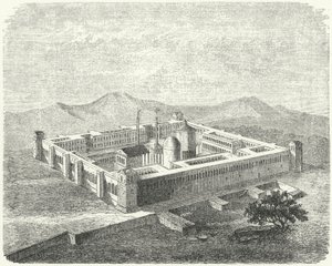 Palace of Diocletian at Salona, capital of the Roman province of Dalmatia by German School