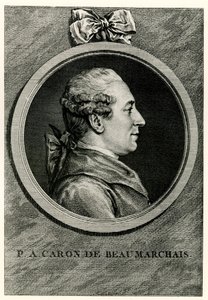 Pierre Augustin Caron de Beaumarchais by German School
