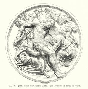 Pieta, Relief by Cristoforo Solari from the High Altar of the Certosa di Pavia, Italy by German School