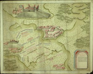 Plan of the Battle of Mollwitz on the 10th April, 1741 by German School