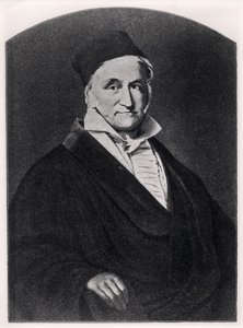 Portrait of Carl Friedrich Gauss from Handbuch der Vermessungskunde published by Metzler in Stuttgart by German School