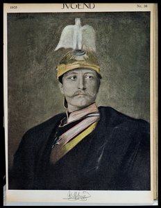 Portrait of Kaiser Wilhelm II (1859-1941) from Jugend, 1905 by German School