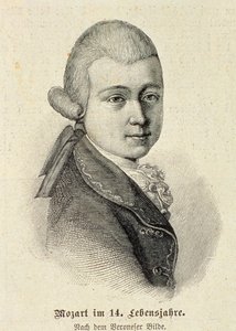 Portrait of Wolfgang Amadeus Mozart (1756-91)