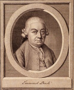 Portrait of Carl Philipp Emanuel Bach, German Composer, Son of Johan Sebastian Bach