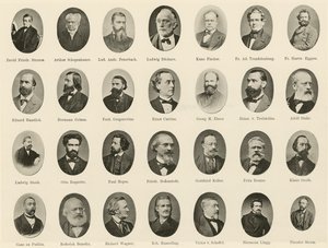 Portraits of Famous Germans from Ritter vom Deutschen Geiste by German School