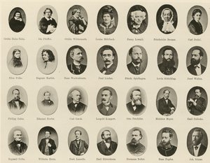 Portraits of Famous Germans from Ritter vom Deutschen Geiste by German School