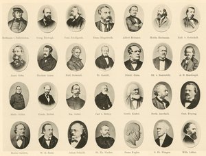 Portraits of Famous Germans from Ritter vom Deutschen Geiste by German School