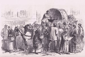 Poultry sellers in Paris by German School