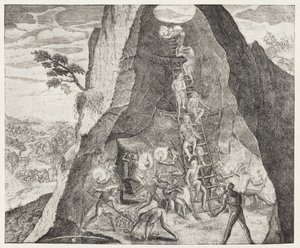 Quaint Picture of the Toilers in the Mines of Potosi, from Gottfried