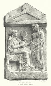 Relief on an Ancient Greek Gravestone