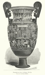 Richly decorated Greek amphora