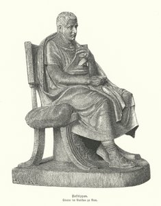 Roman copy of a statue of the Ancient Greek comic poet Posidippus by German School