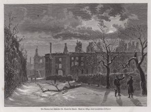 Ruins of the Chateau de Saint-Cloud, Paris, Destroyed by Prussian Shelling in 1870 During the Franco-Prussian War by German School