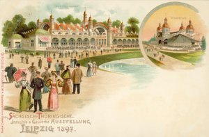 Saxony and Thuringian Trade and Industry exhibition in Leipzig, Germany by German School