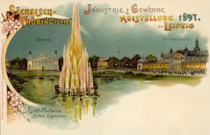 Saxony and Thuringian Trade and Industry exhibition in Leipzig, Germany by German School