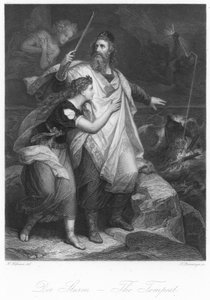 Scene from The Tempest by German School