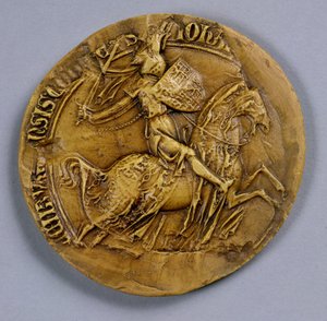 Seal of John I (1296-1346) of Luxembourg, King of Bohemia by German School