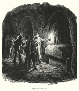Serapeum of Saqqara, tomb of sacred Apis bulls worshipped in Ancient Egypt by German School