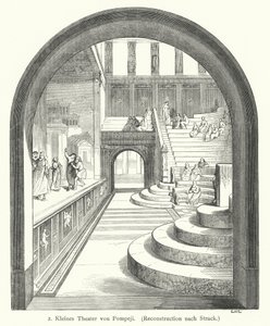 Small Theatre of Pompeii, Ancient Rome by German School