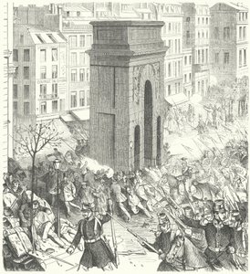 Soldiers on the streets of Paris during the French coup d