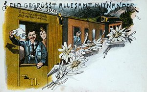 Souvenir Greeting postcard, c.1900 by German School