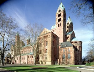 Speyer Cathedral, begun 1030 by German School