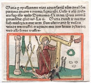 The Virgin Mary Overcoming a Devil, 1400s by German School