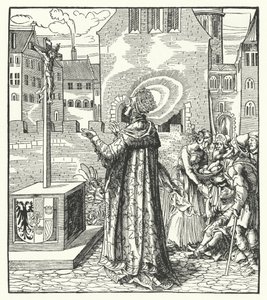 St. Adelaide of Italy, Second Wife of Holy Roman Emperor Otto the Great (engraving)