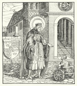 St. Edward the Confessor, King of England (engraving)